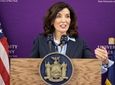 Governor Kathy Hochul holds a COVID-19 briefing at