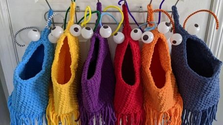 Yip Yip hanging baskets created by Janice