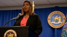 New York Attorney General Letitia James, seen here