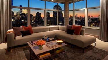 The Penthouse living room at the ModernHaus SoHo.
