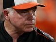 Buck Showalter looks on after the Baltimore Orioles