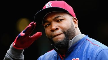 David Ortiz of the Red Sox enters the
