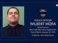 NYPD Officer Wilber Mora is seen in an