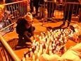 A candlelight vigil was held in Manhattan on