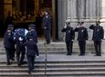 Wake services at St. Pat's Cathedral for NYPD