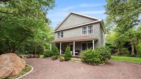 This house in East Hampton Village is listed