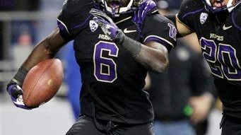 Washington's Desmond Trufant, left, and Justin Glenn celebrate
