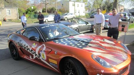 A special edition 50th-anniversary Ferrari visited the Ronald