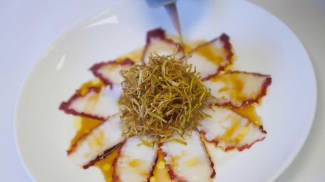 Toku's octopus carpaccio.