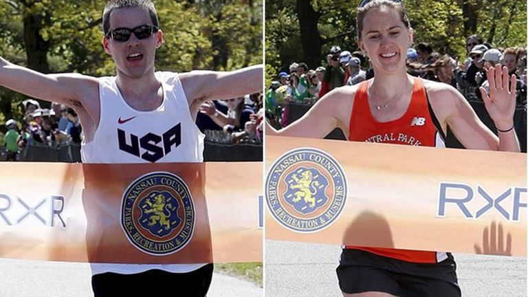 2013 Long Island Marathon winners: Derek Rammelkamp, left,