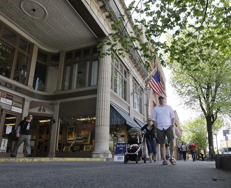 Broadway, Saratoga's main drag, is lined with Victorian