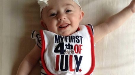Baby Meika Isabelle Trelewicz, 15 weeks, of Miller