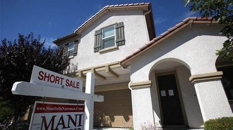 A short sale home is seen in Sacramento,