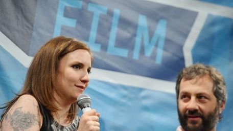 Lena Dunham and Judd Apatow answered questions in