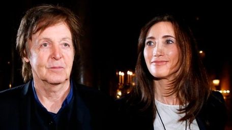 Paul McCartney with wife Nancy Shevell. (Getty Images)
