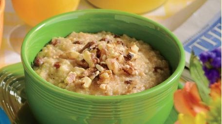 The overnight fruited oatmeal can be found in