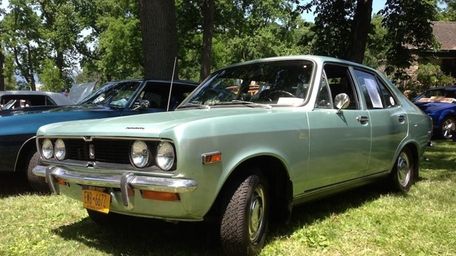 The 1972 Plymouth Cricket owned by Rick Nossa.