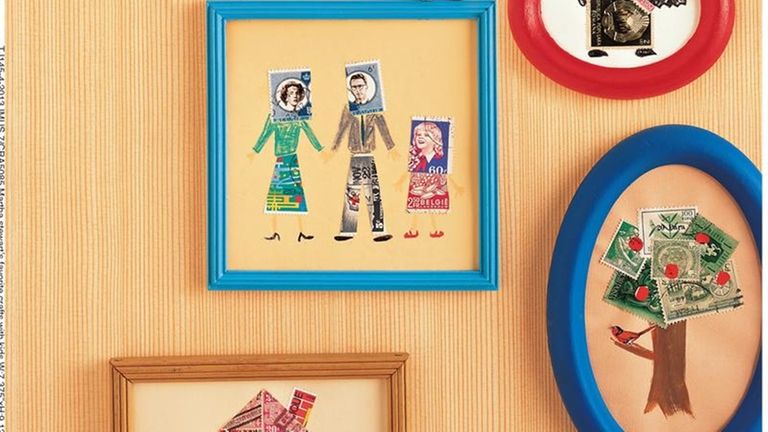 The Framed Stamp Art craft can be found