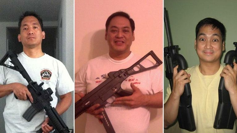 NYPD officer, Rex G. Maralit, left, 44, of