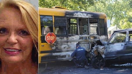 When a Jeep crashed into the school bus