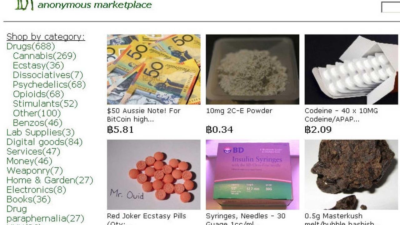 Dark web drug marketplace