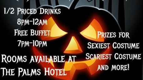 The poster for the Halloween party to be