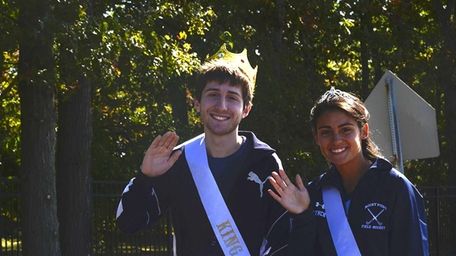 Rocky Point homecoming king, Mike Rotunno, 17, and