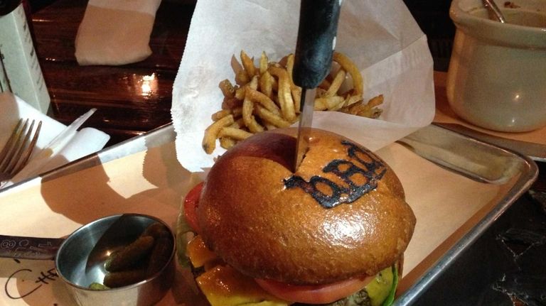 Steakhouse burger with fresh cut fries at BBD's