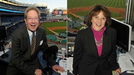 John Sterling, left, and Suzyn Waldman will likely