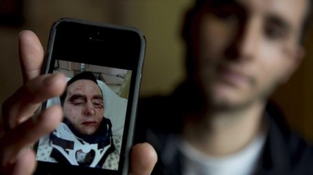 Kyle Rogers, 23, at his Rockville Centre home