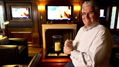 Mike Francesa is shown in his home in