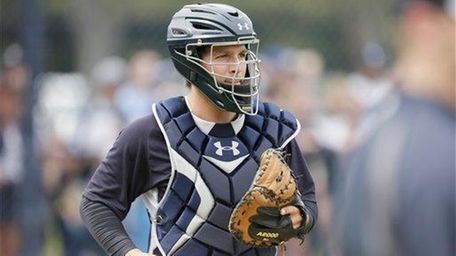 John Ryan Murphy participates in a drill during