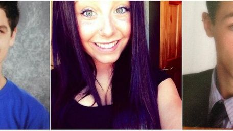 Noah Francis, 15, left, Carly Marie Lonnborg, 14,