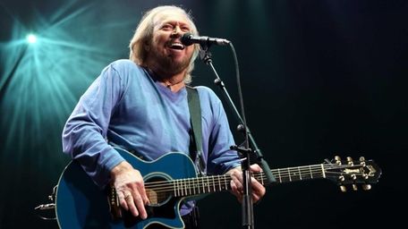 Barry Gibb of The Bee Gees performs solo