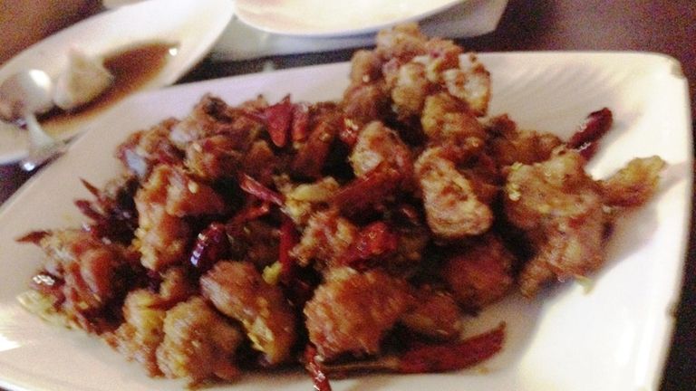 Chonqing chicken at Tao's Delicacies in Selden, June