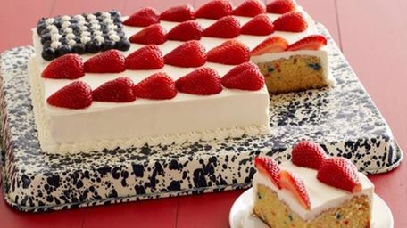 The festive flag cake recipe, perfect for the