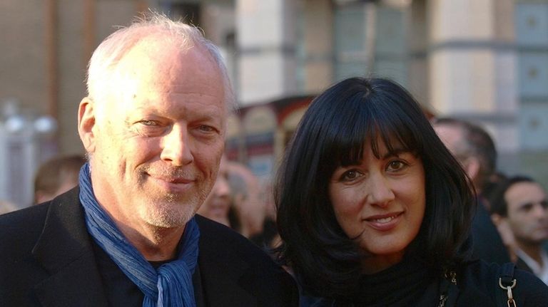 David Gilmour and his wife Polly Samson.
