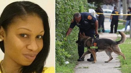 Chinelle Latoya Browne, 27, of Brownsville, pictured left