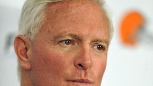 Cleveland Browns owner Jimmy Haslam addressed media during
