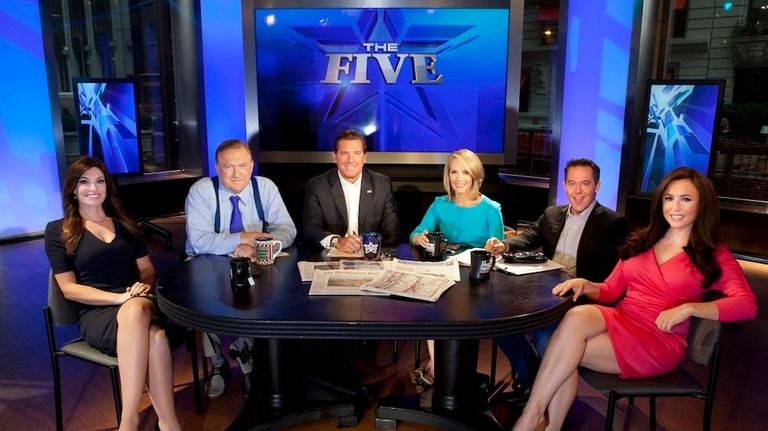 From left, Kimberly Guilfoyle, Bob Beckel, Eric Bolling,