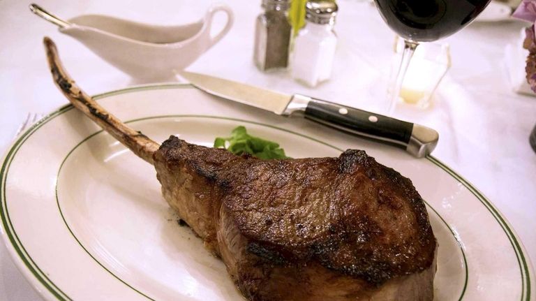 The bone-in rib-eye at J. Michaels Tuscan Steakhouse
