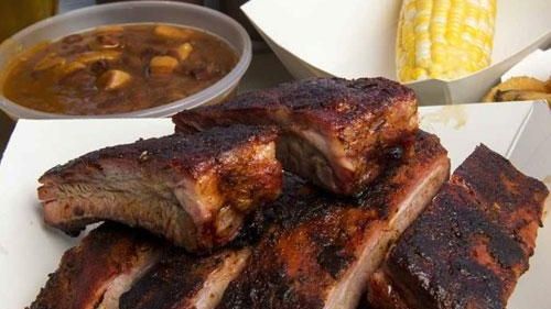 Ribs served at Townline BBQ in Sagaponack, July