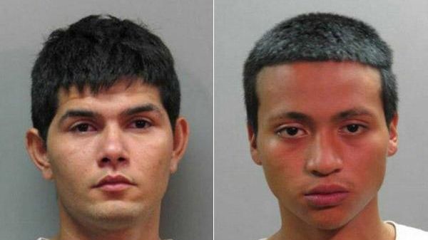 Mario Morales, 19, left, and William Nieto, 17,