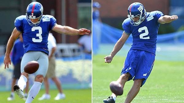 Giants kickers Josh Brown and Brandon McManus are