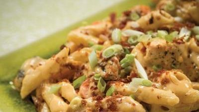 The chicken bacon cheddar ranch macaroni and cheese