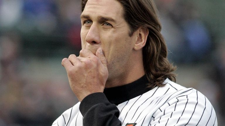 John Rocker of the Ducks reacts during a