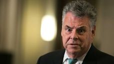 Rep. Peter King (R-NY) speaks to the media
