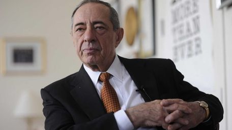 Former Gov. Mario Cuomo is interviewed at his