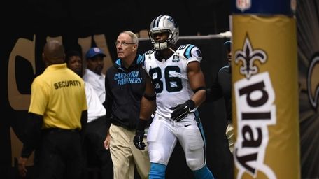 Brandon Williams the Carolina Panthers is ejected for