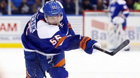 Johnny Boychuk #55 of the New York Islanders